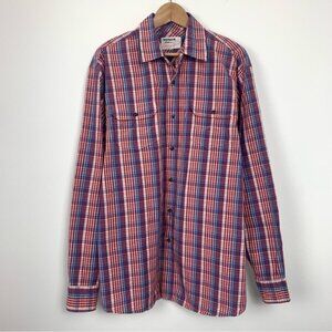 Vintage Y2K Wrangler Jeans Co. Plaid Western Button Up Shirt